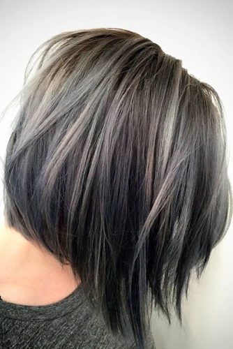 Silver and White Highlighted Hair picture 1