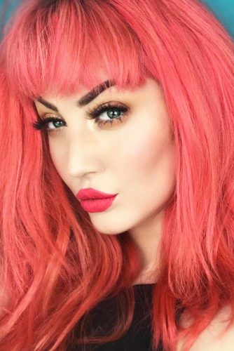 Stunning Ideas of Medium Length Hairstyles with Bangs picture 1