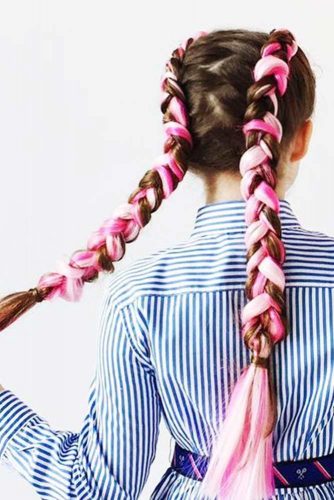 Pink Kanekalon Braids picture1