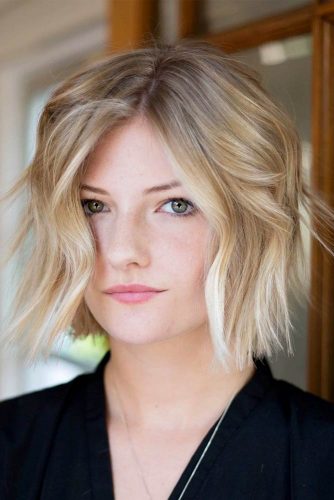 Short Layered Bob Haircut #shortbobhairstyles #bobhairstyles #hairstyles #layeredhair #blondehighlights
