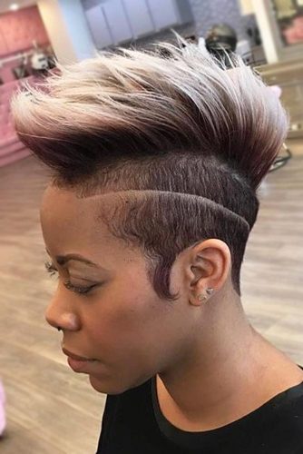 Mohawk with a Shaved in Stripes Side picture3