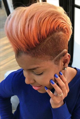 Mohawk with a Shaved in Stripes Side picture1
