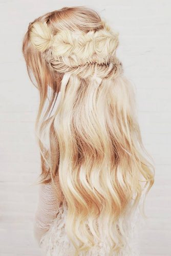 Boho Inspired Half Up Half Down Hairstyles picture 6
