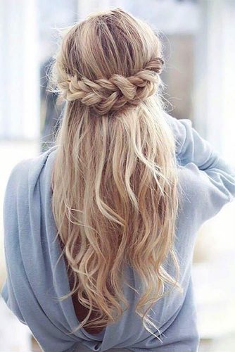 Boho Inspired Half Up Half Down Hairstyles picture 3