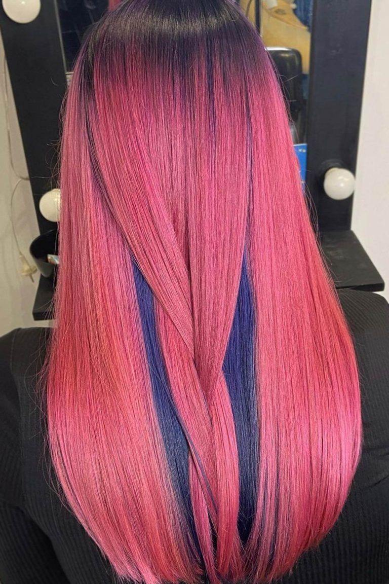 The Magical Power Of Vibrant Underdye Hair Trend Love Hairstyles