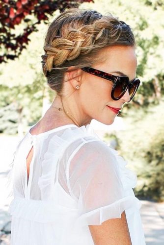 Popular Styles: Big Side Braid, Double Fishtail, And Full Crown French #braids #updo