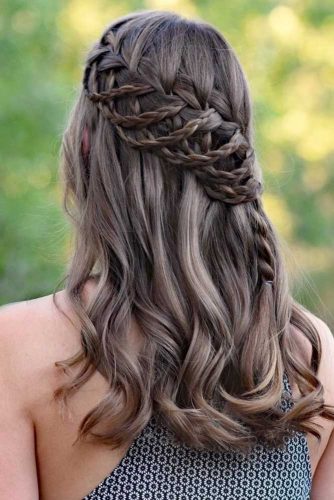 Waterfall Braid #braids #half-up #waterfallbraid