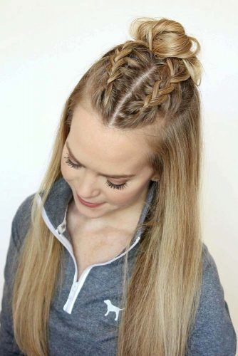 Straight Hair With Braid Find Your Perfect Hair Style