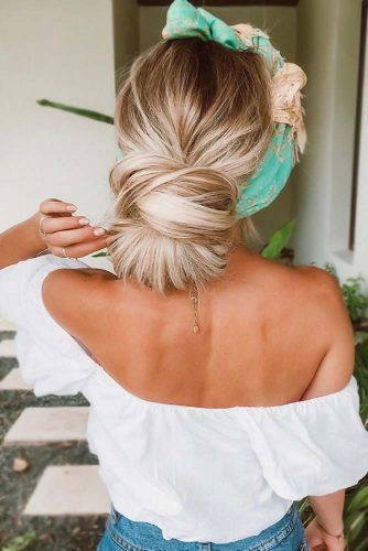 Low Twisted Straight Updos Headband #straighthair #longhair