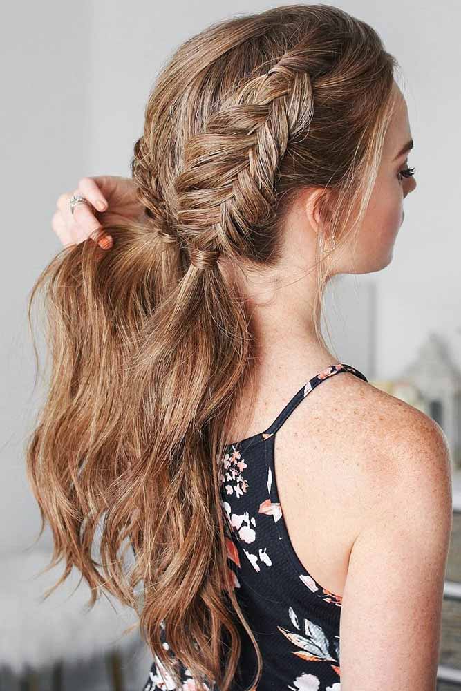 Double Fishtail Braid #braids #ponytail