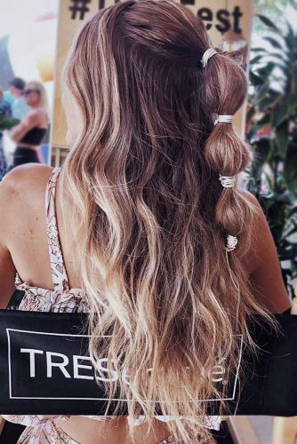 Bubbles Hairstyles Half-Up #braids #halfup