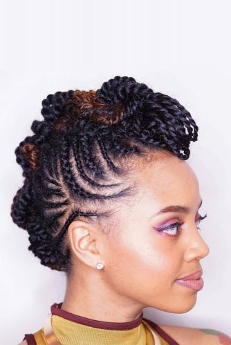 Twist and Braid Combo Hairstyles