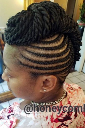 Faux Hawk with Sweeping Twists