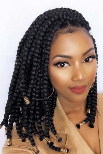 Twists With Accessories #twisthairstyles #hairstyles