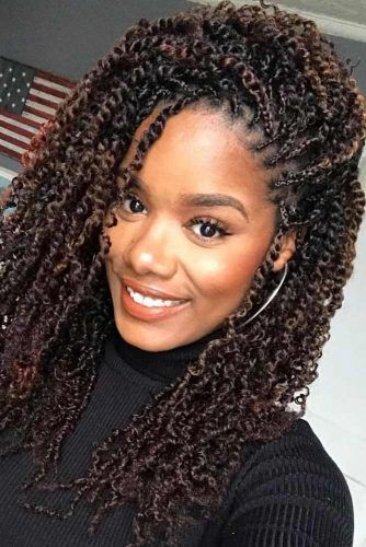 Kinky Curly Twists #twisthairstyles #hairstyles