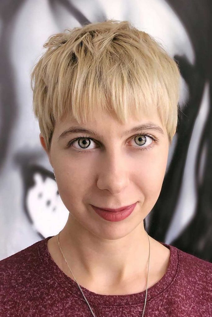 Sweet Pixie Com Franja #shorthaircut #pixiecut