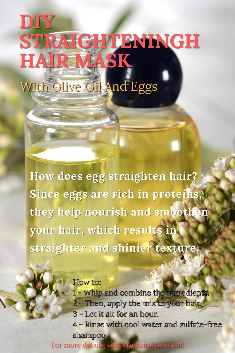 DIY Straightening Mask With Olive Oil And Eggs