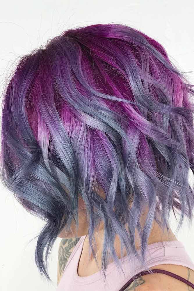 75 Tempting And Attractive Purple Hair Looks Lovehairstyles Com