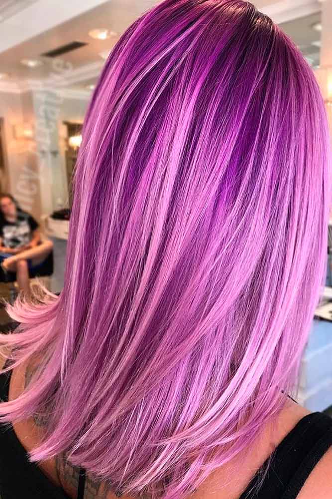 68 Tempting And Attractive Purple Hair Looks 