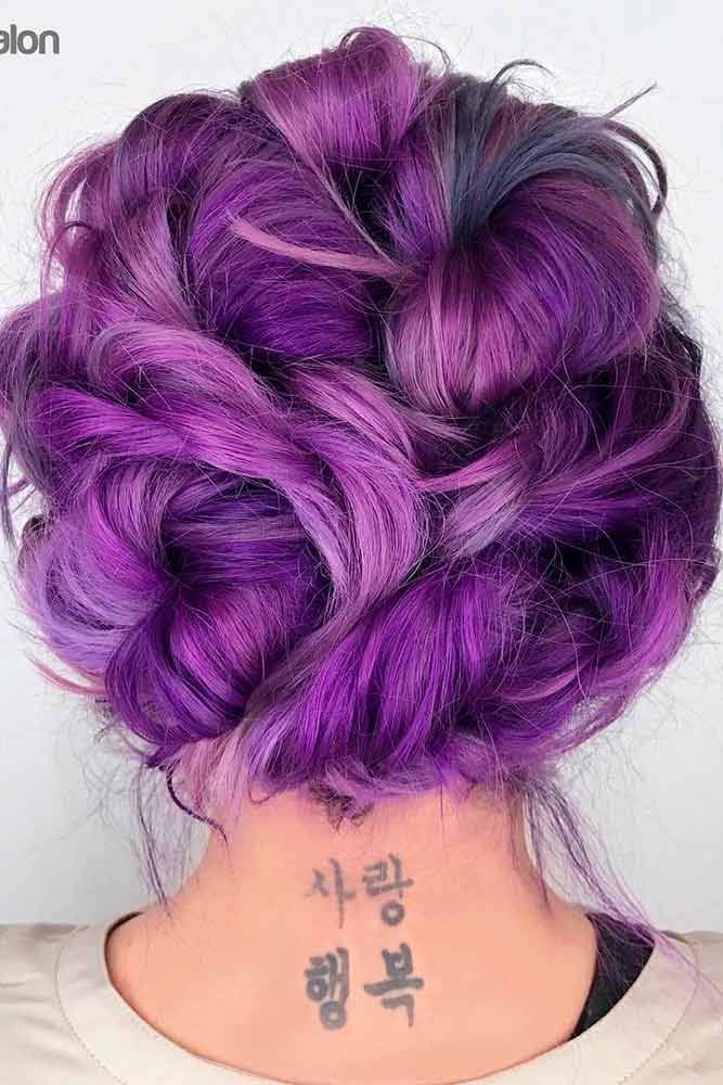 Cute Hairstyles with Purple Strands picture1