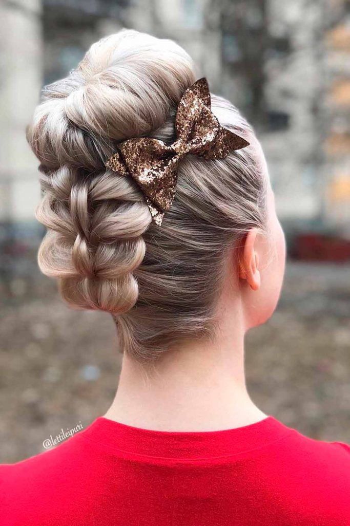 Accessorized Half Up Top Knot