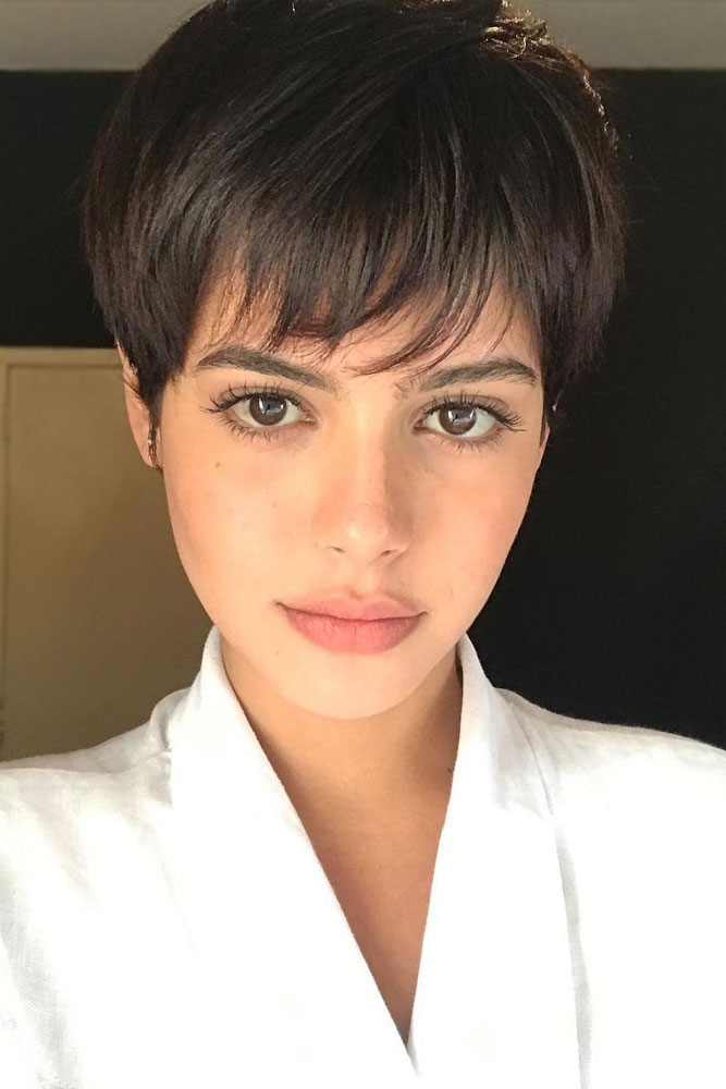 Pixie cut with bangs - westriple