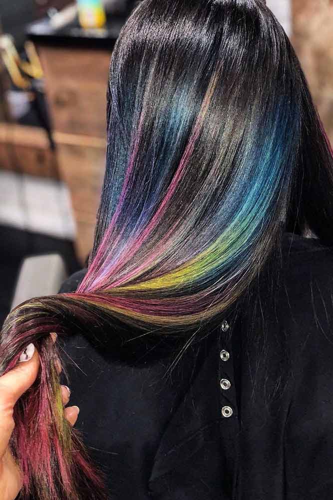 Rainbow Hair Streaks