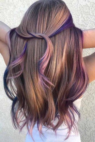 Rainbow Hair Ideas For Brunette Girls No Bleach Required Crazyforus