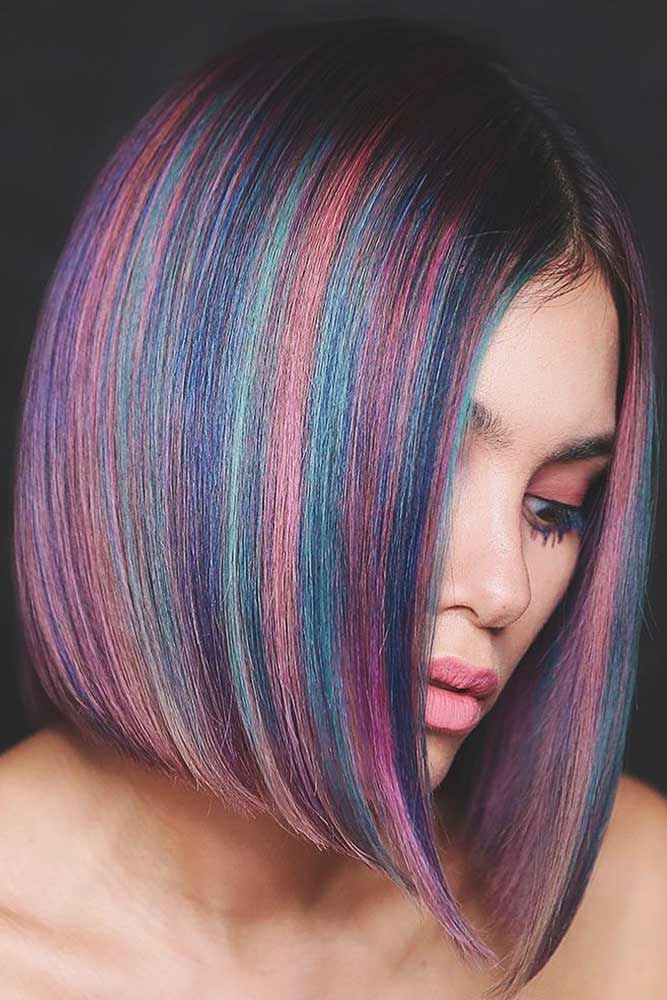 43 Fabulous Rainbow Hair Color Ideas Lovehairstyles Com