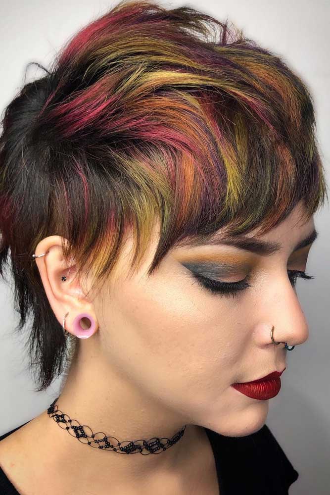 55 Fabulous Rainbow Hair Color Ideas Lovehairstyles Com