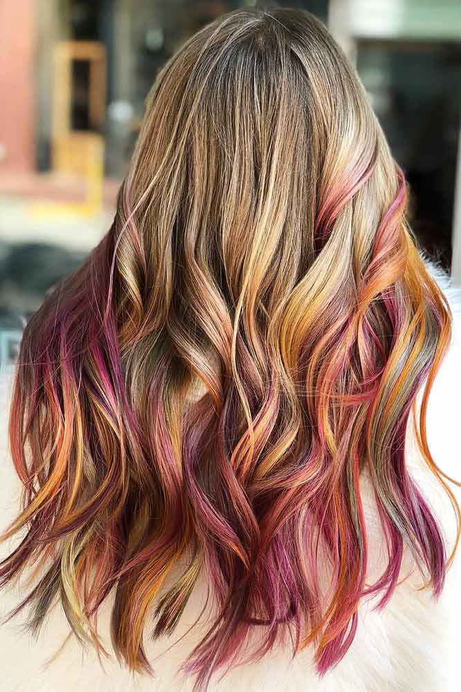 40 Fabulous Rainbow Hair Color Ideas Lovehairstyles Com