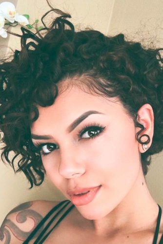 Curly Pixie Hairstyle