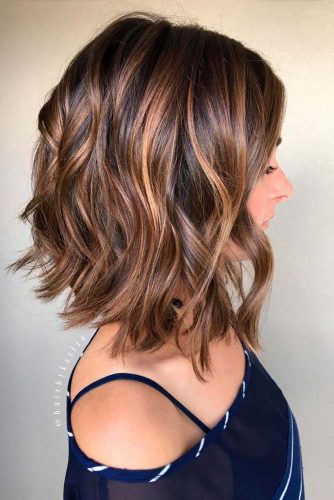 curly long stacked bob hairstyles