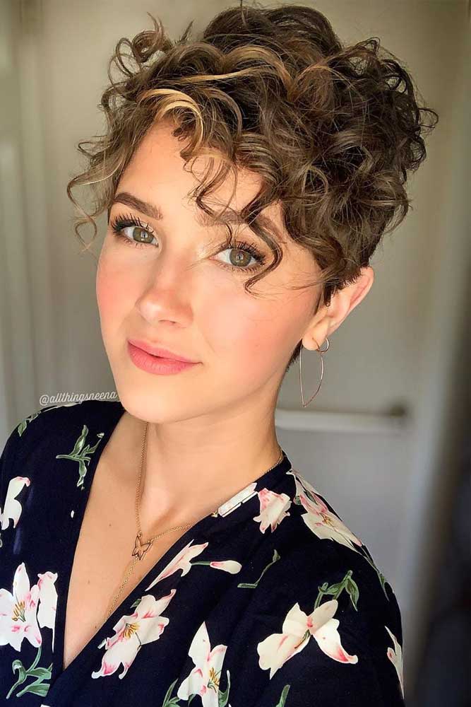 Long Curly Pixie #shortcurlyhairstyles #curlyhairstyles #hairstyles