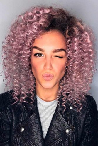 Small Pink Volume Curls