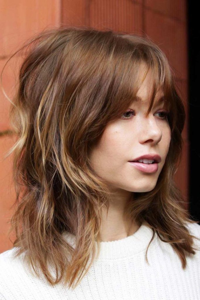 Sexy Hairstyles With Bangs Hair Type Shaggy Red Waves 683x1024 