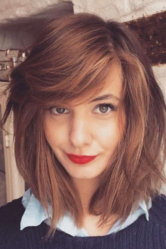 28 Easy Styling And Cute Side Bangs Lovehairstyles Com