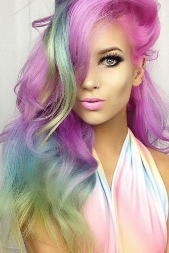 24 Wonderful Cotton Candy Hair Ideas | LoveHairStyles.com