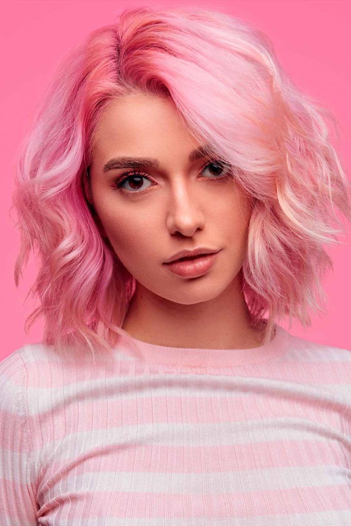 Cotton Candy Pink bob  HOW TO: Dilute pink hair dye 