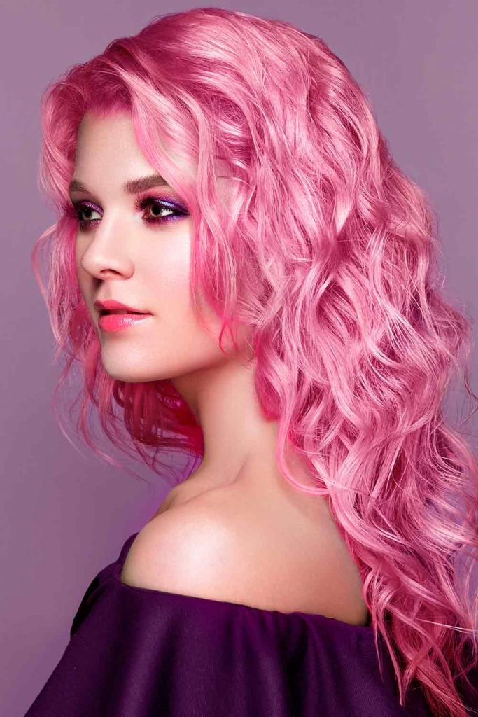 cotton candy pink ombre hair