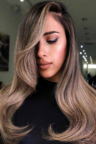 hair color - sandy beige balayage #brunette #balayage
