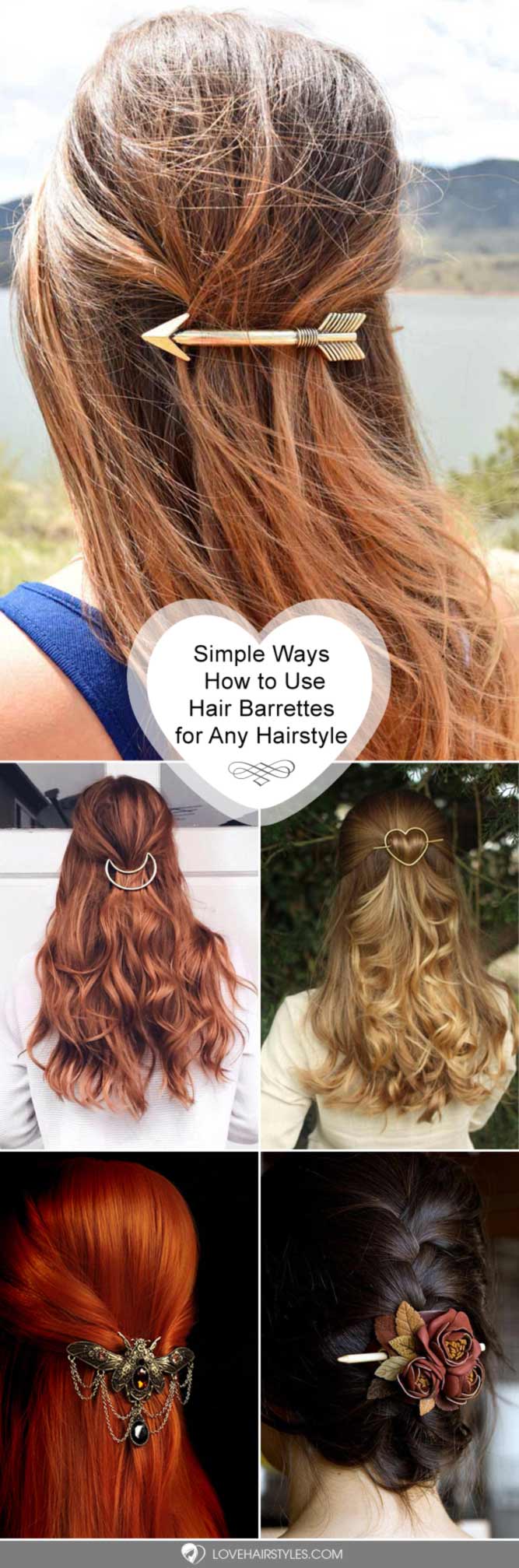 18 Hair Barrettes Ideas to Wear with Any Hairstyles