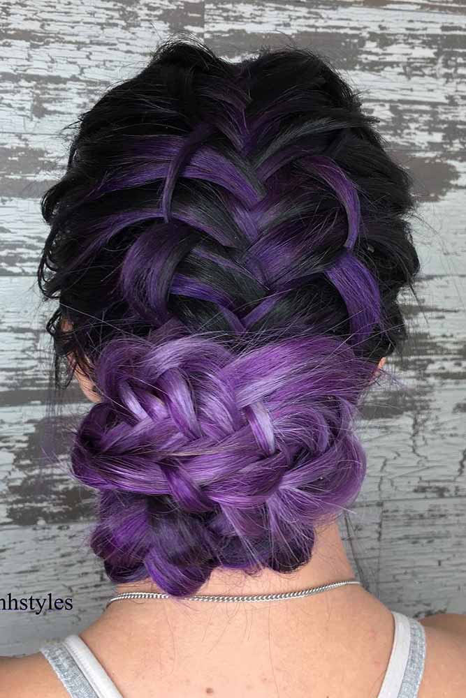25 Inspirational Ideas For Your Purple Braids 25 Inspirational Ideas For Your Purple Braids