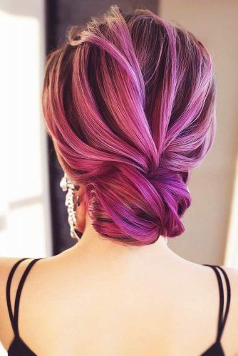 Romantic Wavy Low Buns #updo #buns