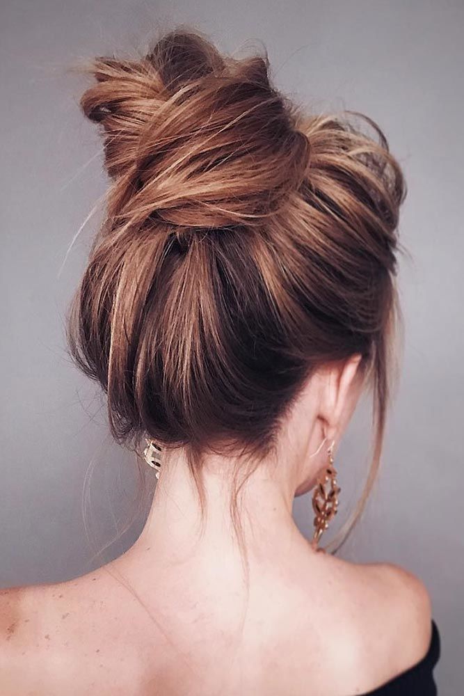 Long Hairstyles With Bun #longhair #updos