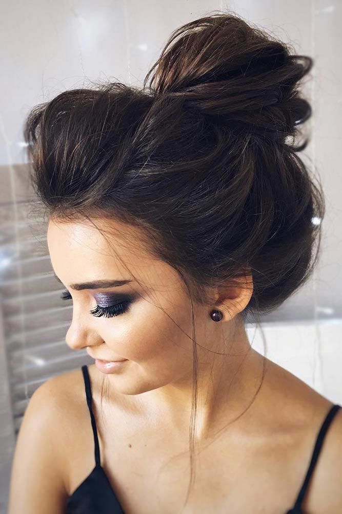 Easy Updos With High Buns #longhair #updos