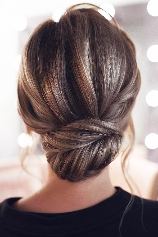 Voluminous Low Bun Hairstyle #updo #longhair