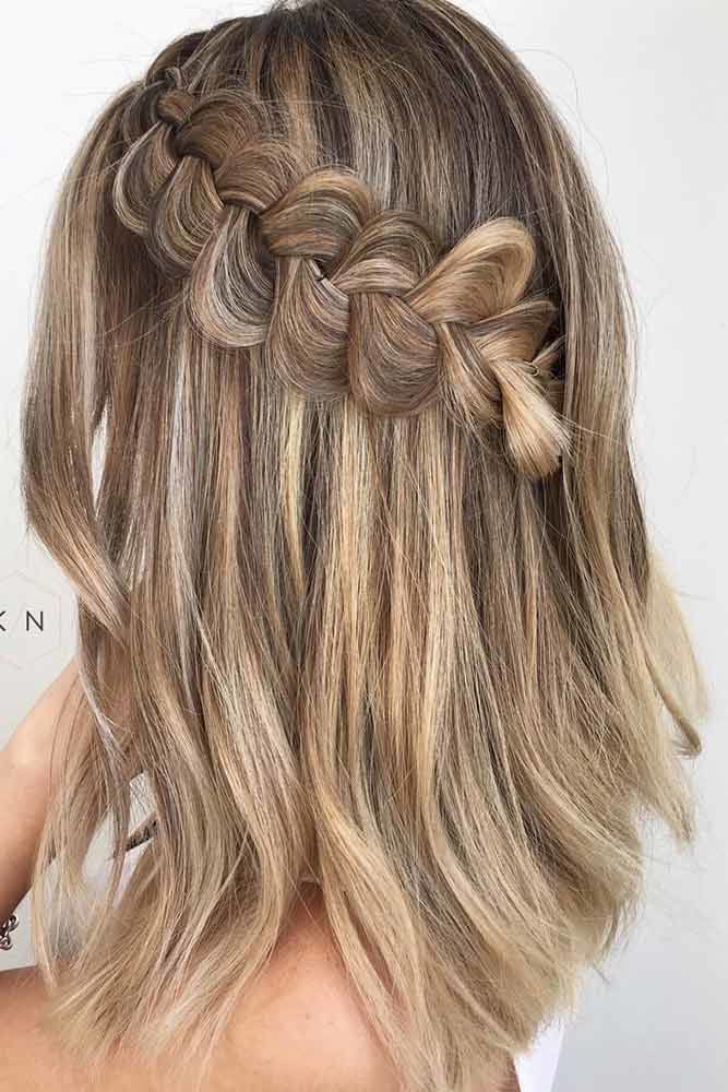 Braided Hairstyles Dutch #mediumhair #updos