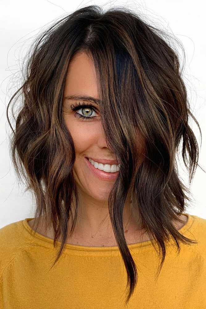 Long Wavy Layered Bob #shorthair #finehair