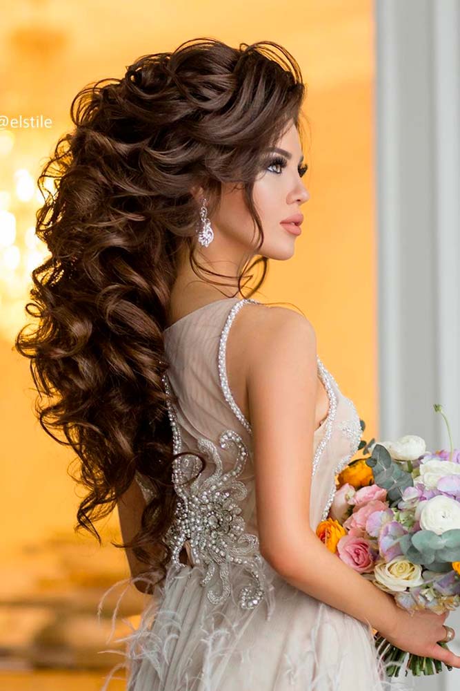 21 Chic Half Up Half Down Bridesmaid Hairstyles | LoveHairStyles.com
